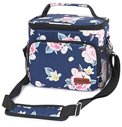 Draagbare Koeltas - Lunch Tas voor School, Kantoor en Picknick - Grote Capaciteit - Waterdicht Polyester - Donkerblauw
