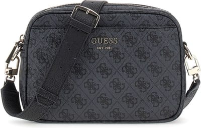 GUESS Schoudertas Vikky II Camera Crossbody Coal Donkergrijs