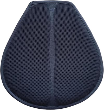 Motorfiets Zitkussen - Luchtkussen Comfort - Lange Ritten - 3D Schokabsorptie - 38x35x1 cm - Zwart