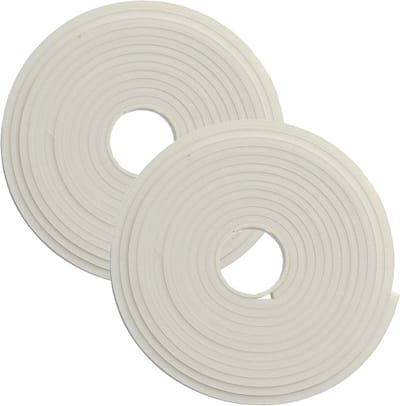 Luance Cozy Home Tochtstrip - 2x - wit - zelfklevend - 2 x 275 cm - tochtband - deur of raam