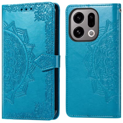 imoshion Hoesje - Geschikt voor Oppo Find X9 - Mandala Bookcase - Turquoise