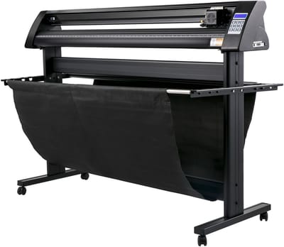 Vinylsnijder 1350mm, LED-schermplotter, halfautomatisch met ingebouwd optisch oog, compatibel met SignMaster voor Windows, incl. standaard Standaard