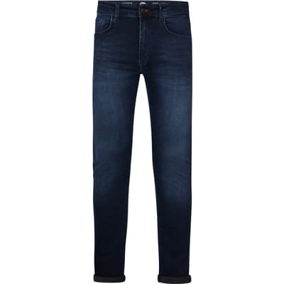 Petrol Industries Heren Slim Fit Jeans Jagger - Joggdenim Broeken - Essentials Collection - Comfortabele Spijkerbroek - Katoen - 5 Zakken - Blauw - Maat W28L32