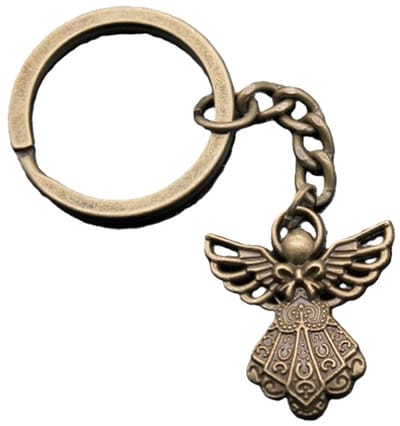 Sleutelhanger Beschermengel I Geluk Sleutelhanger I Sleutelhouder I Brons