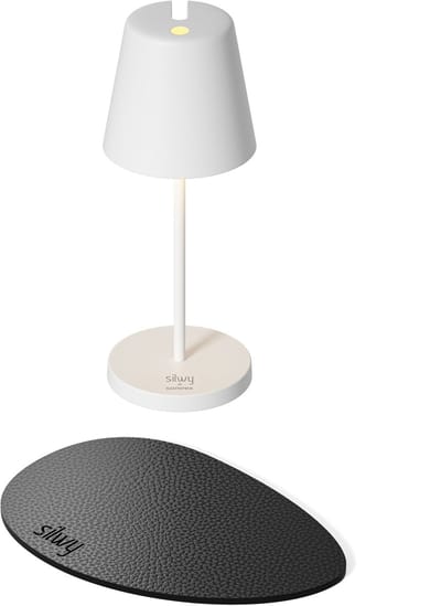 Silwy x Sompex | Tafellamp PORTOFINO | Zwart| oplaadbare tafellamp | Magnetisch | Ideaal voor camping of boot