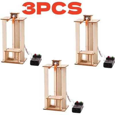 Doe-het-zelf Wetenschapsproject Kit Puzzels Speelgoed Creatieve Educatie Doe-het-zelf Gedetailleerde Gids Elektrische Lift Model Cadeaus voor Kinderen Volwassenen