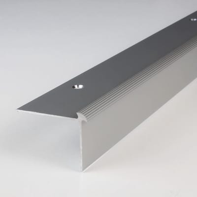Trapneus Aluminium Zilver 40x30mm Geboord - Robuust Trapprofiel 100cm