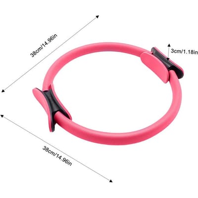 Pilates Ring 15-Inch Yoga en Pilates Ring Apparatuur Adductor Trainer Pilates Extra's Oefenmateriaal voor Binnenkant Dijen Praktisch Gebruik