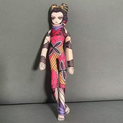 Demon Slayer Akaza Beweegbare Pluche Pop Ingebouwd Draad Gevulde Figuur Oneindig Kasteel Mugen Trein Verzamelobject Leuk Speelgoed Voor Anime Fans