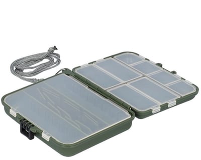 Mikado Tacklebox met Koord 12,5 cm – Dubbelzijdig – Opbergdoos – Om Nek – Vissen