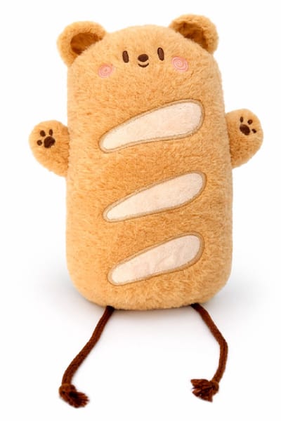 Stokbrood The Bee Pluche Knuffel 25 cm - Speelgoed Knuffels voor Kinderen Jongens Meisjes - Kawaii Kussen