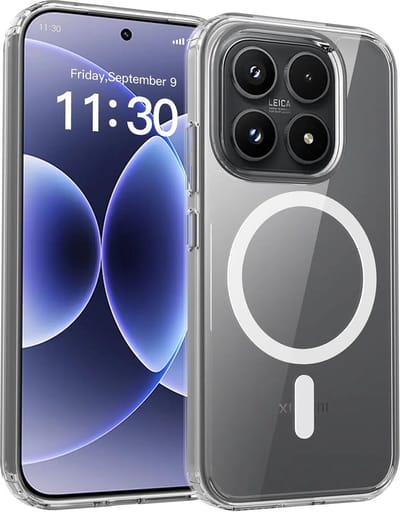 Hoesje Geschikt voor Xiaomi 17 - Compatibel met MagSafe / Qi2 - Hard Back Cover met Magneet - Transparant