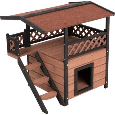L 77 x B 56,4 x H 72,4 cm Kattenhuis Maisonette