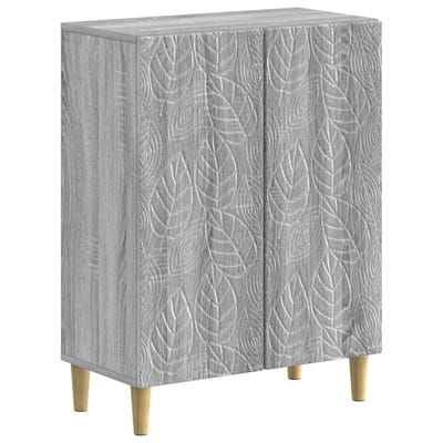 vidaXL - Badkamer - Opbergkast - DELFT - Grijs - Sonoma - 59,5 - x - 31 - x - 80 - cm