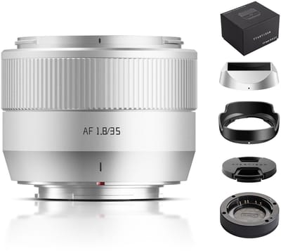 Dailygoods- Portretlens 35 mm F1.8 - AF Lens - APS-C - Lichtgewicht 176 g - Verstelbare scherpstelafstand 0,4 m - Perfect voor portretten - Fotolens