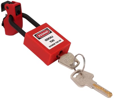 Duurzame vergrendelingsset voor ladderschakelaars - Compact gereedschap voor elektrische installaties, Nylon en Messing