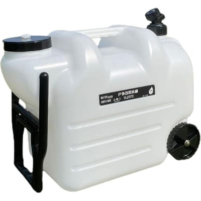 Pichet à eau de 28l, conteneur d'eau de Camping, réservoir d'eau Portable avec robinet pour le Camping en plein air blanc