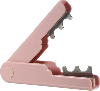 Rozen Doorn Verwijderaar - Bloemsteel Schoonmaker - Bloemen Schikken - Automatische Sluiting - 14 cm Lengte - Roze