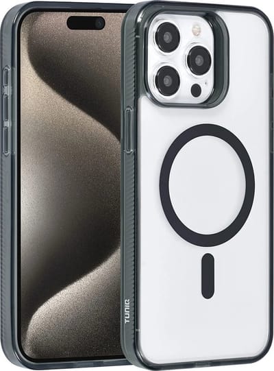 Back cover case - Magsafe silicone Hoesje Geschikt voor: iPhone 15 Pro Max - Zwart