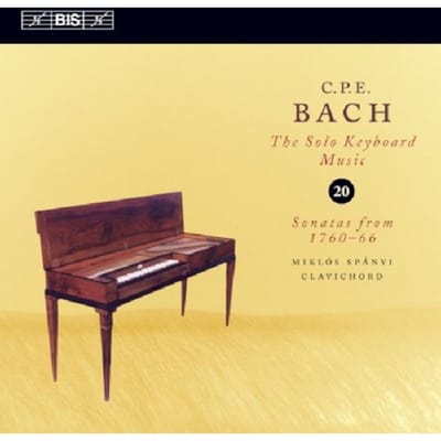 Miklós Spányi - C.P.E. Bach: Solo Keyboard Music, Volume 20 (CD)