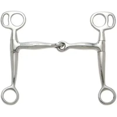 Mors western snaffle voor paard met gefuseerde mond Sefton