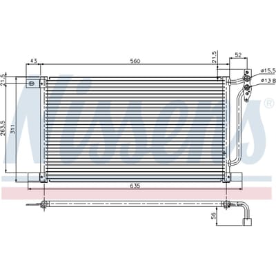 Condensator, airconditioning NISSENS 94527