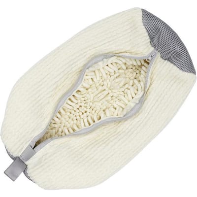 Schoenwaszak Gewatteerd Net Wasgoed Schoenenbeschermer Pluizige vezels Polyester Sneaker Wassen Vriendelijke Waszak Droogzakken beige