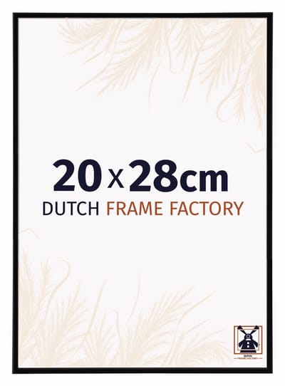 Fotolijst 20x28 cm - Kunststof - Zwart Hoogglans - Angers