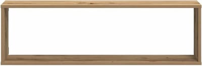 Zwevende planken kubus - Wandrek set - Muren decoreren - Stabiele constructie - 100 x 15 x 30 cm - Eiken