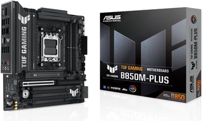 ASUS TUF GAMING B850M-PLUS Moederbord - AMD B850 - AMD AM5 - DDR5 RAM - Micro-ATX