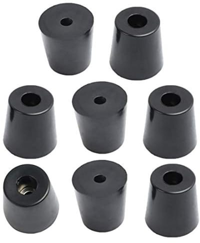 Rubberen voetjes voor meubels en vloeren - 8 stuks