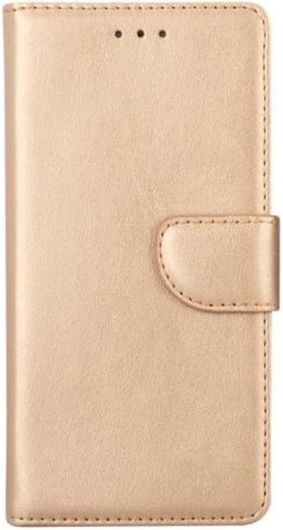 LuxeBass Hoesje geschikt voor Samsung Galaxy S7 Edge - Bookcase Goud - portemonee hoesje - telefoonhoes - gsm hoes - telefoonhoesjes