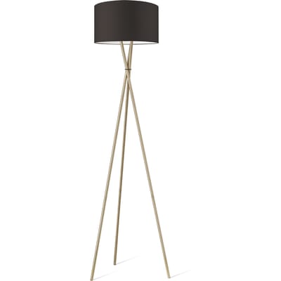 Moderne vloerlamp Bling - Bruin - vloerlamp Legs Brons inclusief lampenkap 40/40/22cm - hoogte vloerlamp 149 cm - geschikt voor E27 LED lamp - Vloerlamp geschikt voor woonkamer, slaapkamer, thuiskantoor