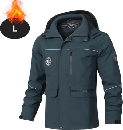 Bovista Windjas Voor Heren - Parka - Lente & Herfst - Jas - Volwassen - Windjack - Windbreaker - Outdoor - Buiten - Donkergrijs - Maat L