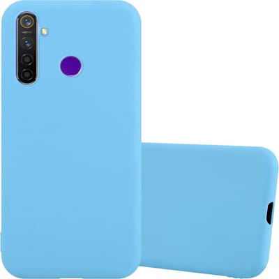 Cadorabo Hoesje geschikt voor Realme 5 / 5i / 6i / C3 in CANDY BLAUW - Beschermhoes gemaakt van flexibel TPU silicone Case Cover