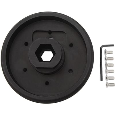 6-gaats stuurwielnaafadapter, aluminium naafadapter, vervangingsset voor Ford Mustang Focus black