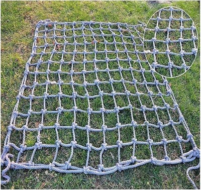 Kinderveilig Net - Klimtouw Net - Speelplaats Veiligheid - Handgeweven Ontwerp - 1 x 5 m - Bruin