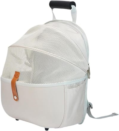 Reismand Kat - Draagtas Hond - Dieren Vervoer - Ventilatie Mesh - 40x30x10 cm - Grijs