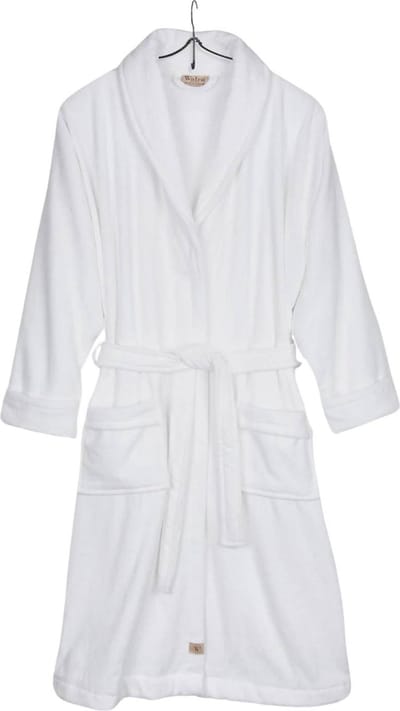 Walra Badjas Casual Robe - S/M - 100% Katoen (BCI) - Wit