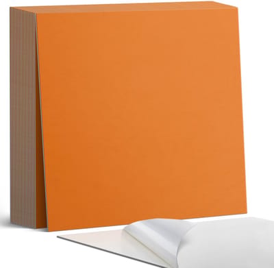 Coloray Plaktegels - Oranje Zelfklevende Tegels - 20 cm x 20 cm - Oranje Plaktegels - 20 stuks - Vierkant PVC Tegels - Plaktegels Badkamer - Plaktegels Vloer - Vinyl Tegels Zelfklevend - Wandtegel Zelfklevend