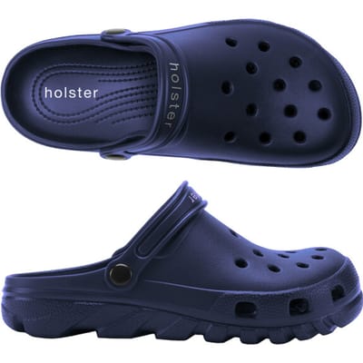 Holster Holster Sundrifter - Vegan Clogs - Podologisch Voetbed - Waterproof BLAUW - Maat 36