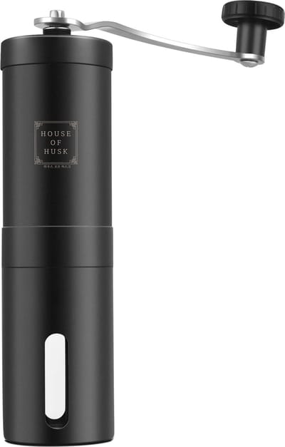 House of Husk Koffiemolen – Handmatig – Bonenmaler - Koffiebonen Maler – Koffiemaler Keramische schijven – 4 verstelbare standen – Zwart
