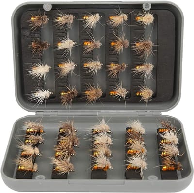 Vliegvis Aas - Kunstaas Insecten - Vissen Op Rivier - Handgebonden Ontwerp - 40 Stuks Set - Realistisch Kleurenpalet