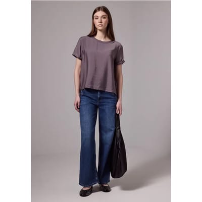 Blouse shirt met splitten