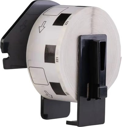 Label Tape Geschikt voor Brother DK-11204 | 17 x 54 mm | Zwart op Wit - 400 labels per rol - 1 stuk - Geschikt voor: QL-1050 QL-1050N QL-1060N QL-1100 QL-1110NWB QL-1110NWBc QL-500 QL-550 QL-560 QL-570 QL-580N QL-600 QL-650TD QL-700 QL-710 W