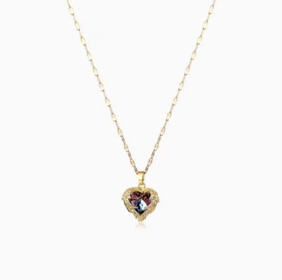 ketting - Stijlvolle ketting - Goudkleurig - Roestvrijstalen - hart hanger ketting - vrouwen - cadeau - Verjaardag cadeau -