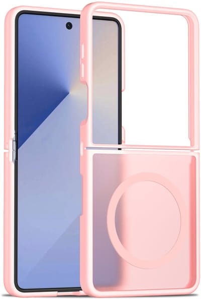 Hoesje Geschikt voor Samsung Galaxy Z Flip 7 - Licht Roze - Casemania Matte Armor Back Cover - Geschikt voor MagSafe