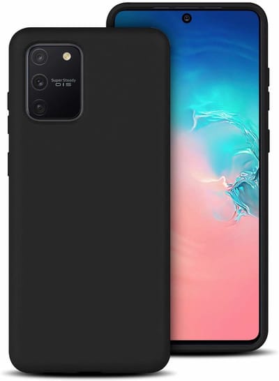Hoesje Geschikt Voor Samsung Galaxy S10 Lite (2020) TPU hoesje Back Cover - Zwart