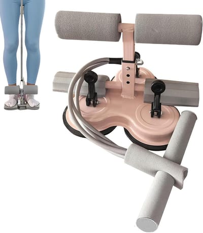 Buikspier Trainer - Core Trainer - Thuis Fitness - Sterke Zuignap Basis - ca. 22.5 cm - Zwart
