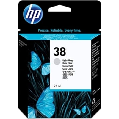 HP C9414A nr. 38 inktcartridge licht grijs (origineel)